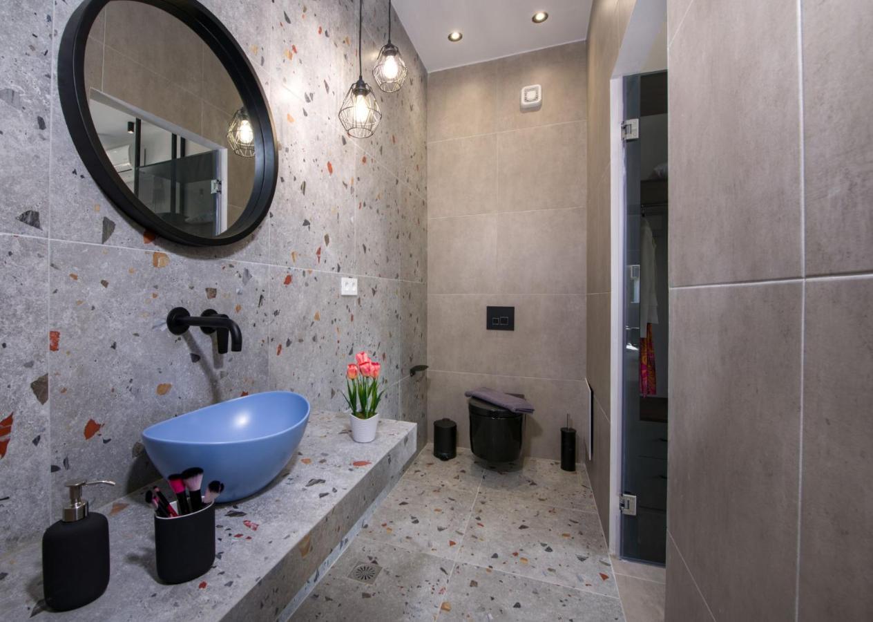 Luxury Villa Eva-Mari With Jacuzzi, 50M From The Beach Stalós Екстериор снимка