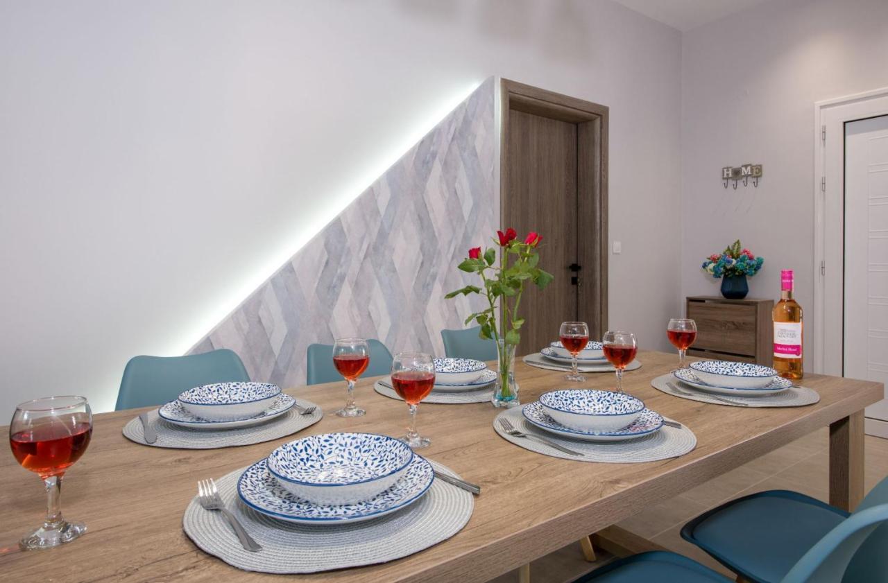 Luxury Villa Eva-Mari With Jacuzzi, 50M From The Beach Stalós Екстериор снимка