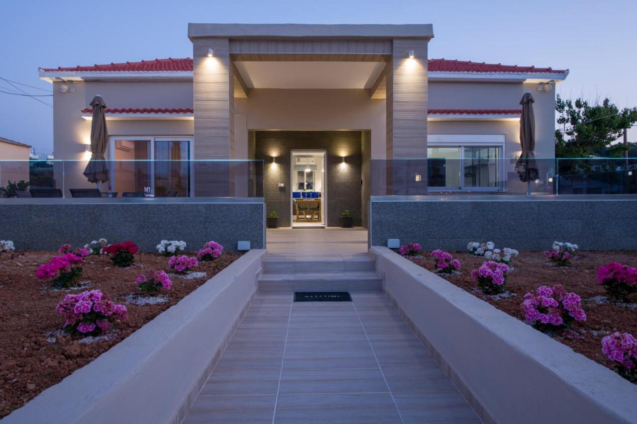 Luxury Villa Eva-Mari With Jacuzzi, 50M From The Beach Stalós Екстериор снимка