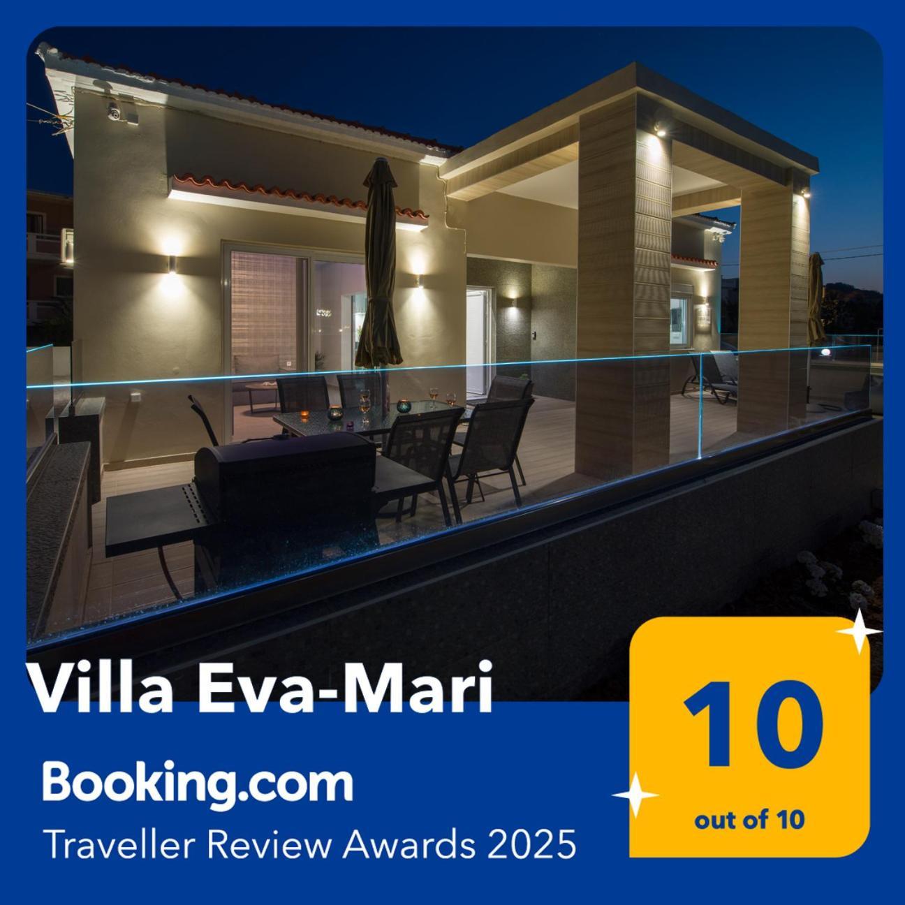 Luxury Villa Eva-Mari With Jacuzzi, 50M From The Beach Stalós Екстериор снимка