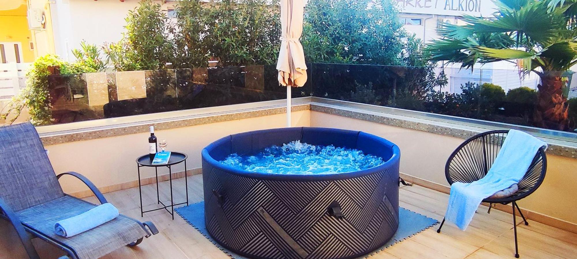 Luxury Villa Eva-Mari With Jacuzzi, 50M From The Beach Stalós Екстериор снимка